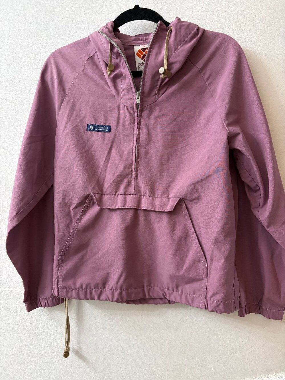 Vintage Columbia Women's Lavender Purple Wind Breaker Shell Jacket Small